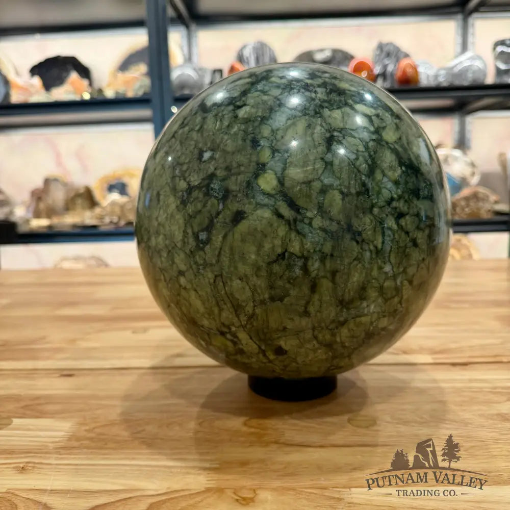Dendritic Serpentine Sphere 9’’ Sphere