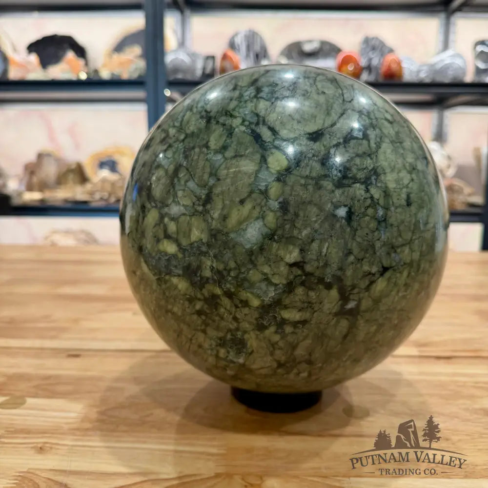 Dendritic Serpentine Sphere 9’’ Sphere