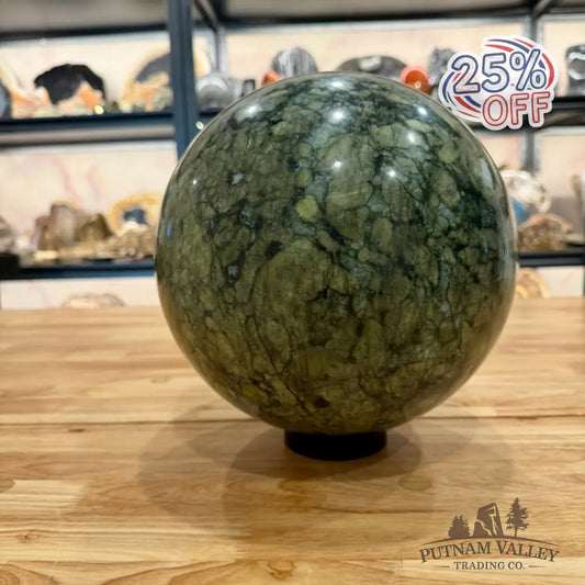 Dendritic Serpentine Sphere 9’’ Sphere