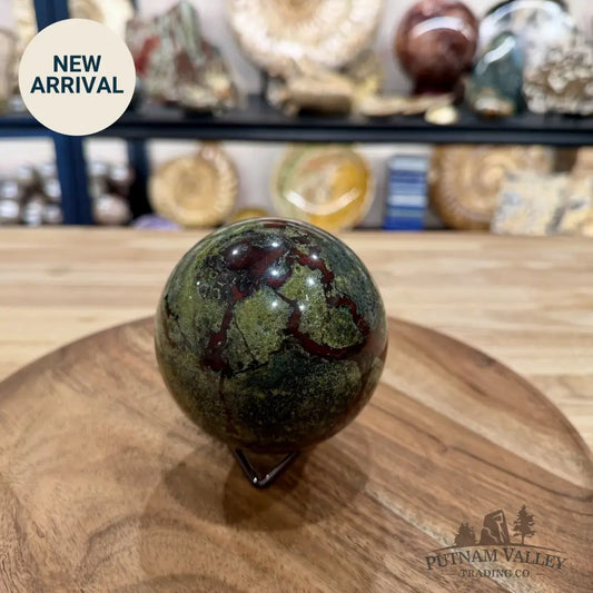 Dragon Blood Jasper Sphere 3.53’’ - Sphere