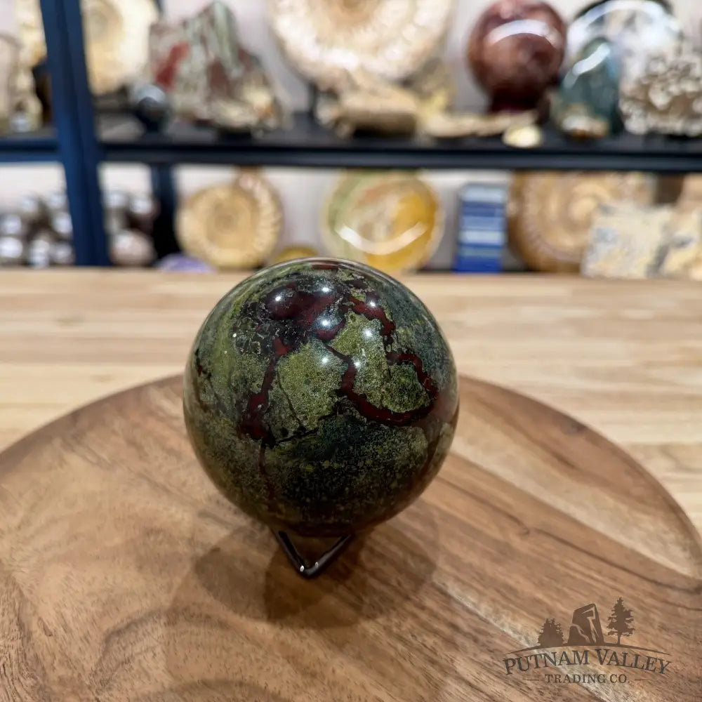Dragon Blood Jasper Sphere 3.53’’ - Sphere