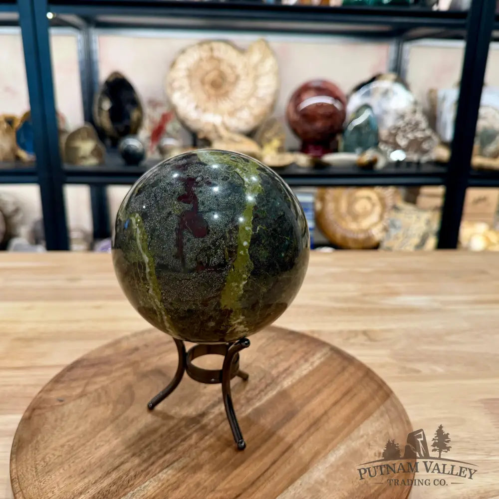 Dragon Blood Jasper Sphere 4.94’’ - Sphere
