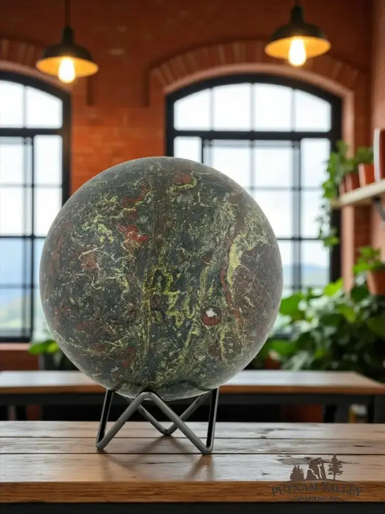 Dragon Bloodstone Sphere 5.3" - Putnam Valley Trading Co.