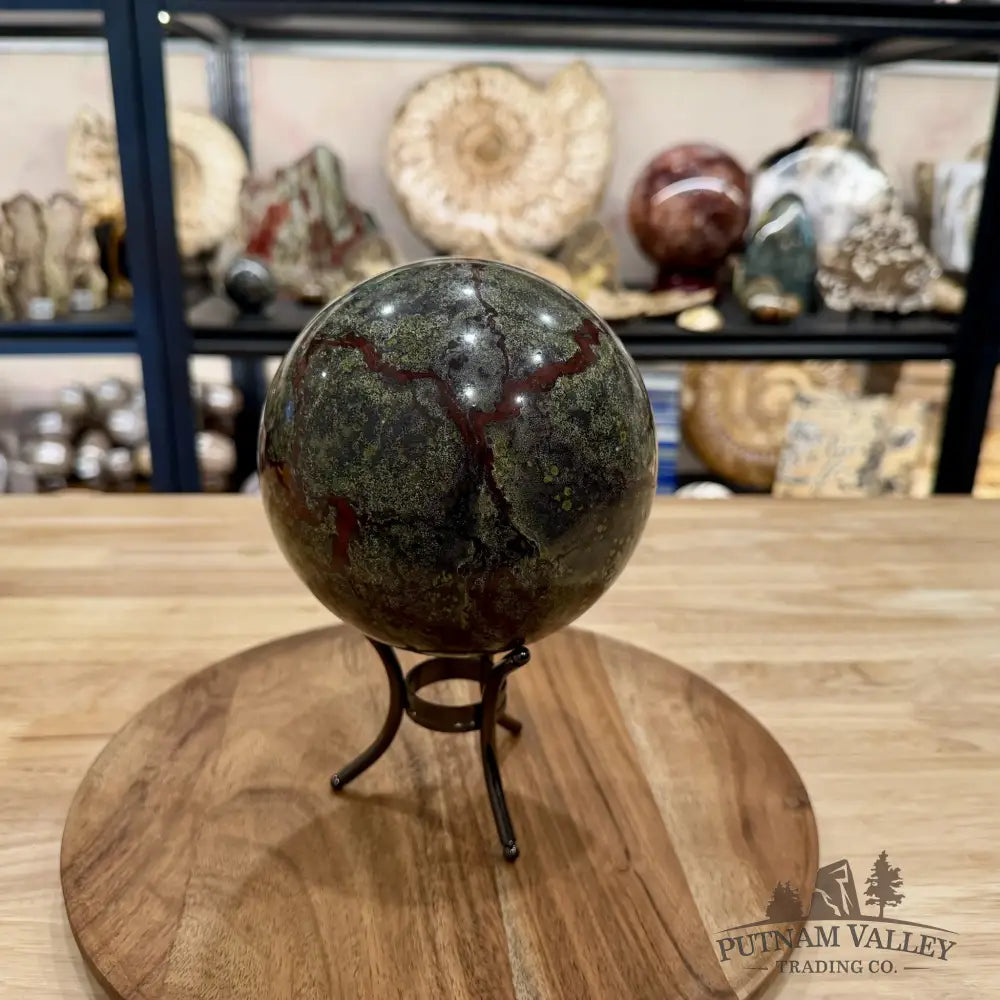 Dragon Blood Jasper Sphere 5.35’’ - Sphere