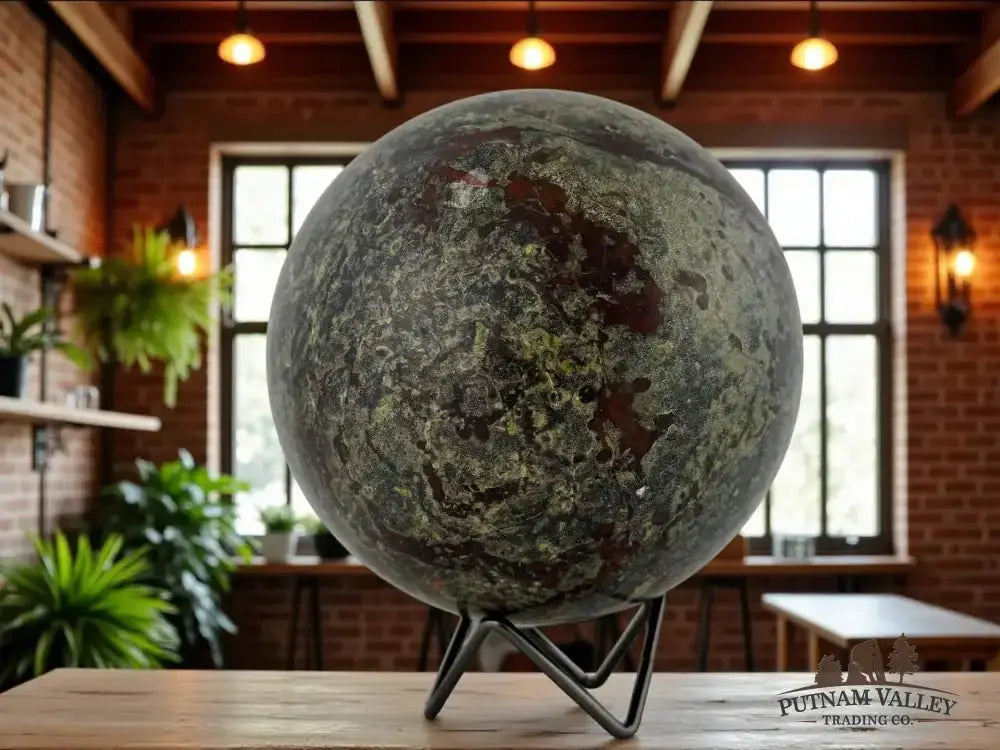Dragon Bloodstone Sphere 5.9" - Putnam Valley Trading Co.