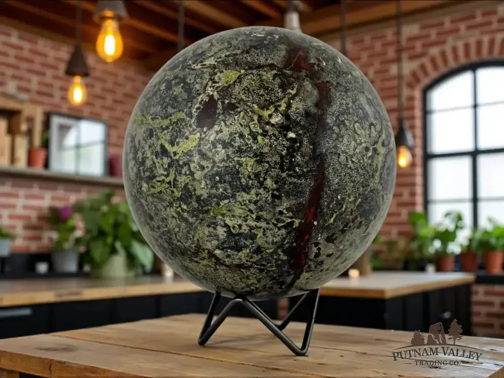 Dragon Bloodstone Sphere 5.9" - Putnam Valley Trading Co.
