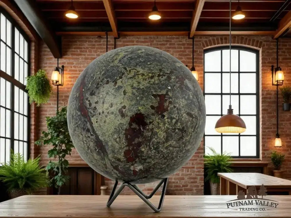 Dragon Bloodstone Sphere 5.9" - Putnam Valley Trading Co.
