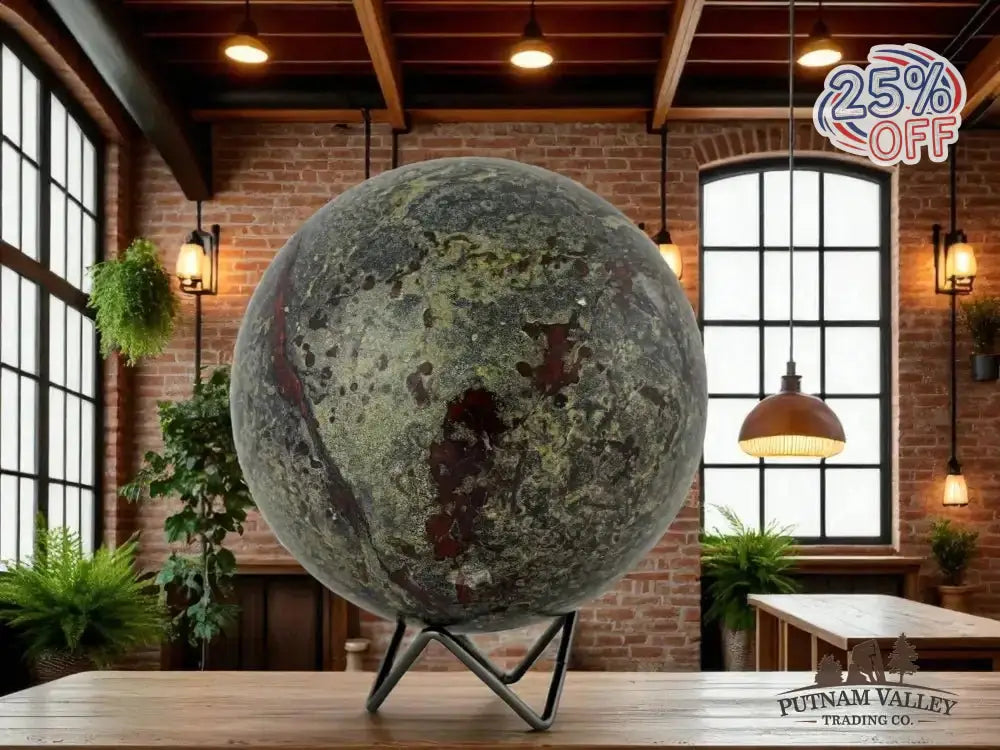 Dragon Bloodstone Sphere 5.9" - Putnam Valley Trading Co.