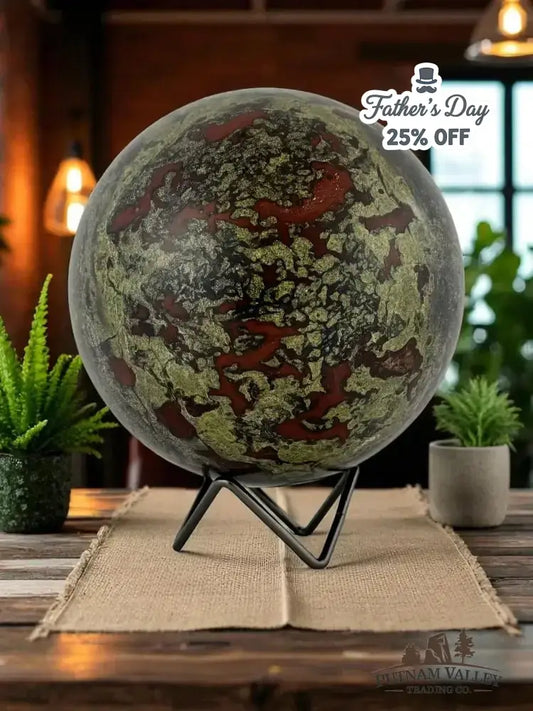 Dragon Bloodstone Sphere 5.9" - Putnam Valley Trading Co.