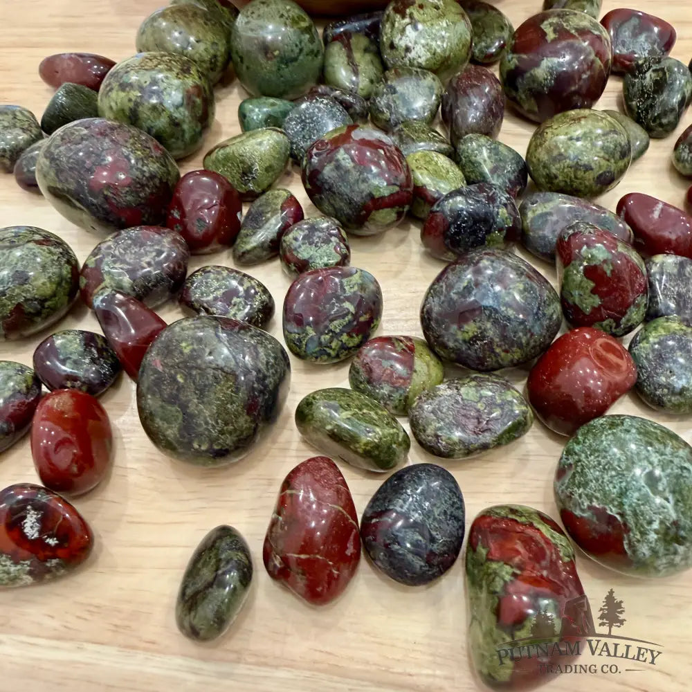 Dragon Blood Jasper Tumbles (½ lb) - Tumbled Stone