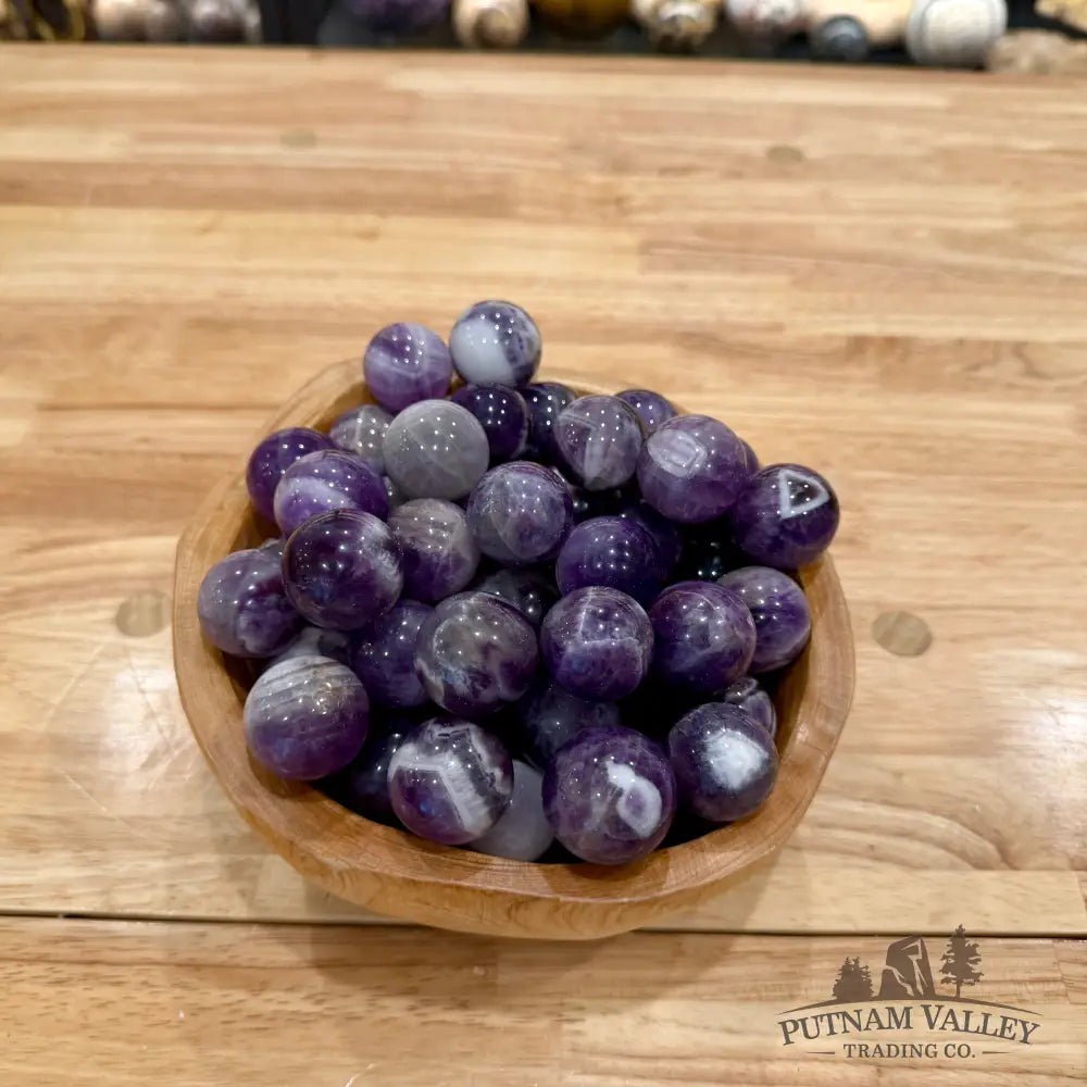 Mini Dream Amethyst Spheres (½ lb) - Tumbled Stone