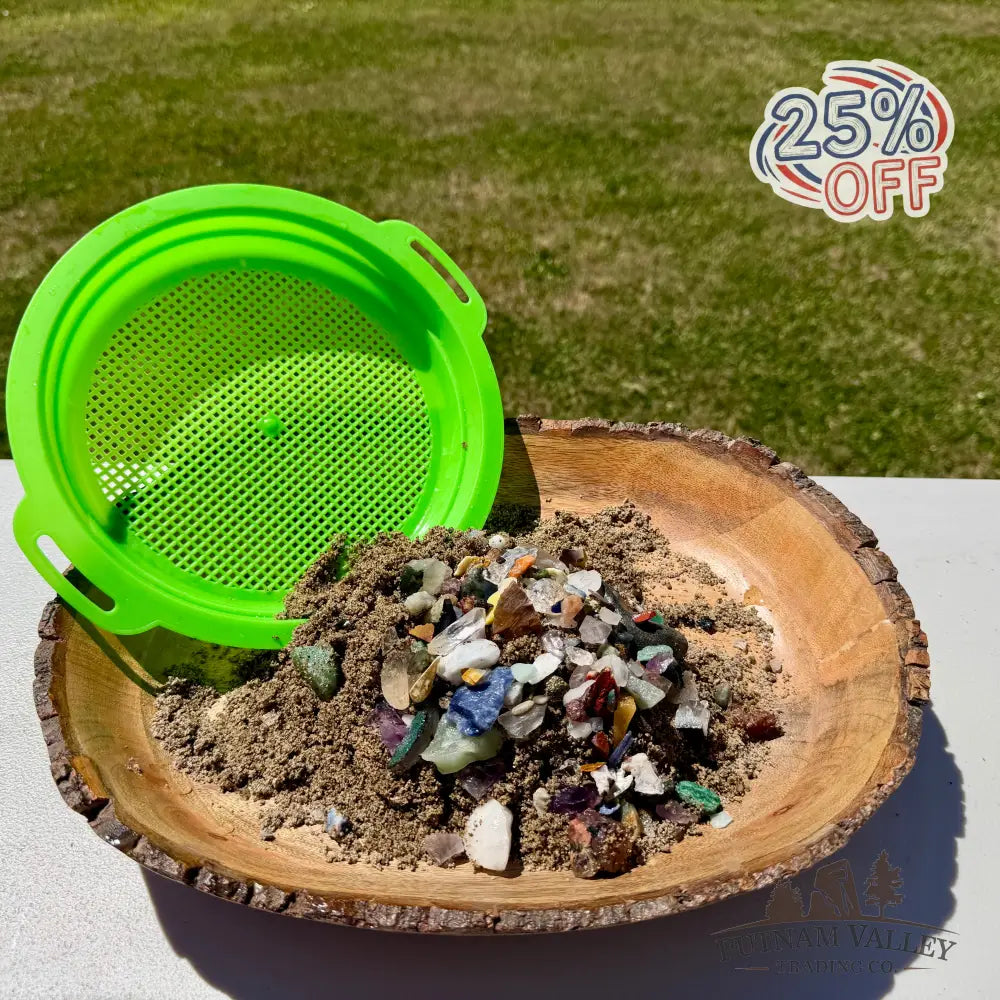 Emerald Treasure Sand Bag + Sifter - Treasure Bag
