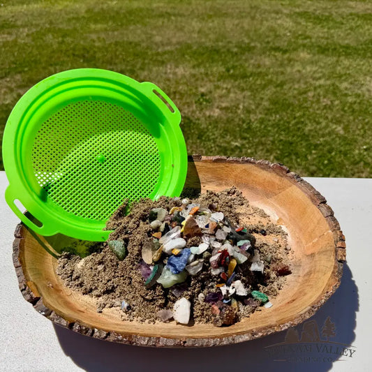 Emerald Treasure Sand Bag + Sifter - Treasure Bag