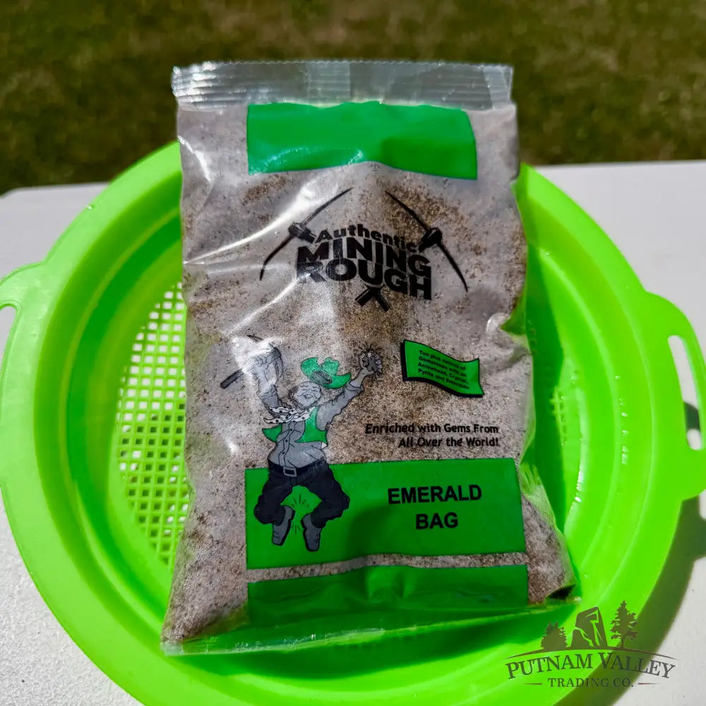 Emerald Treasure Sand Bag + Sifter - Treasure Bag