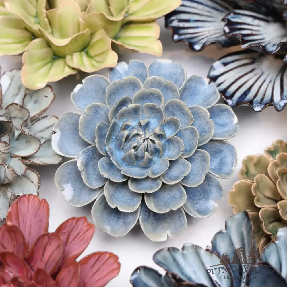 Fancy Blue Fiesta Marigold Table Top Decoration Boho
