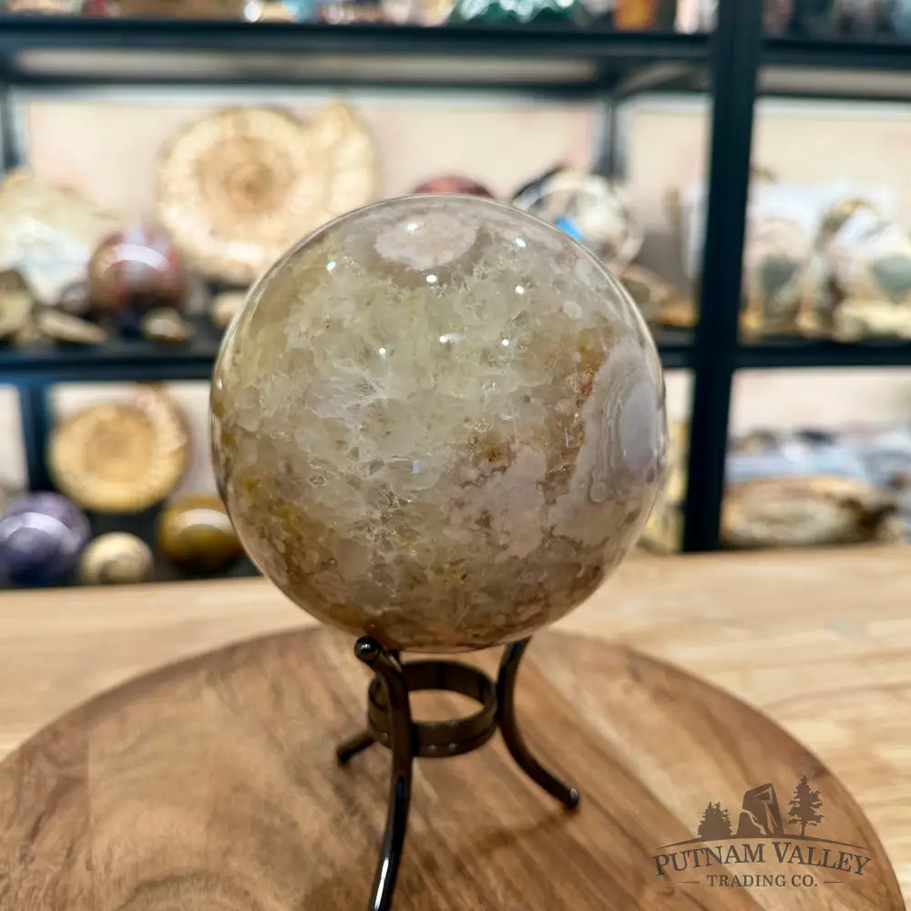 Flower Agate Sphere 4.75’’ - Sphere