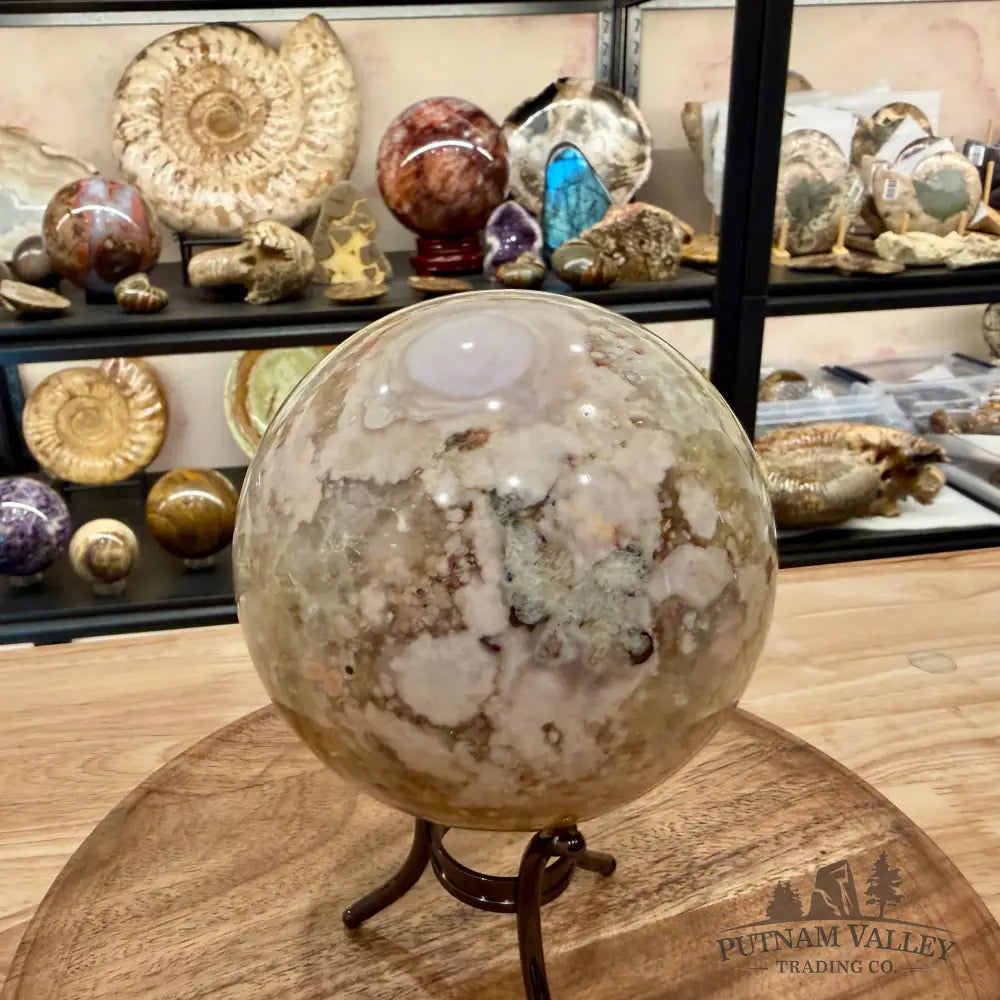 Flower Agate Sphere 4.75’’ - Sphere