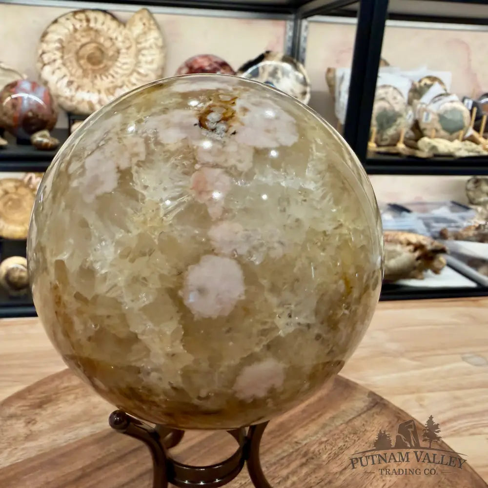 Flower Agate Sphere 4.75’’ - Sphere
