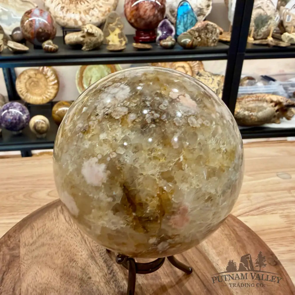 Flower Agate Sphere 4.75’’ - Sphere
