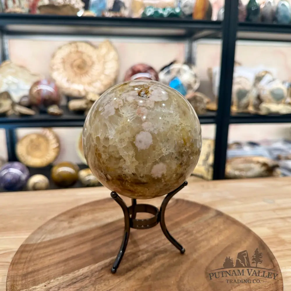 Flower Agate Sphere 4.75’’ - Sphere