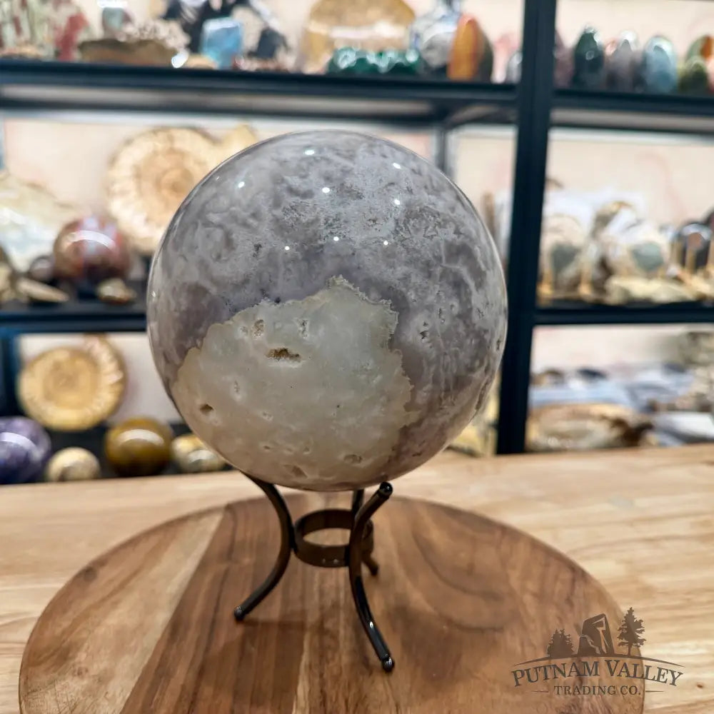 Flower Agate Sphere 6.14’’ - Sphere