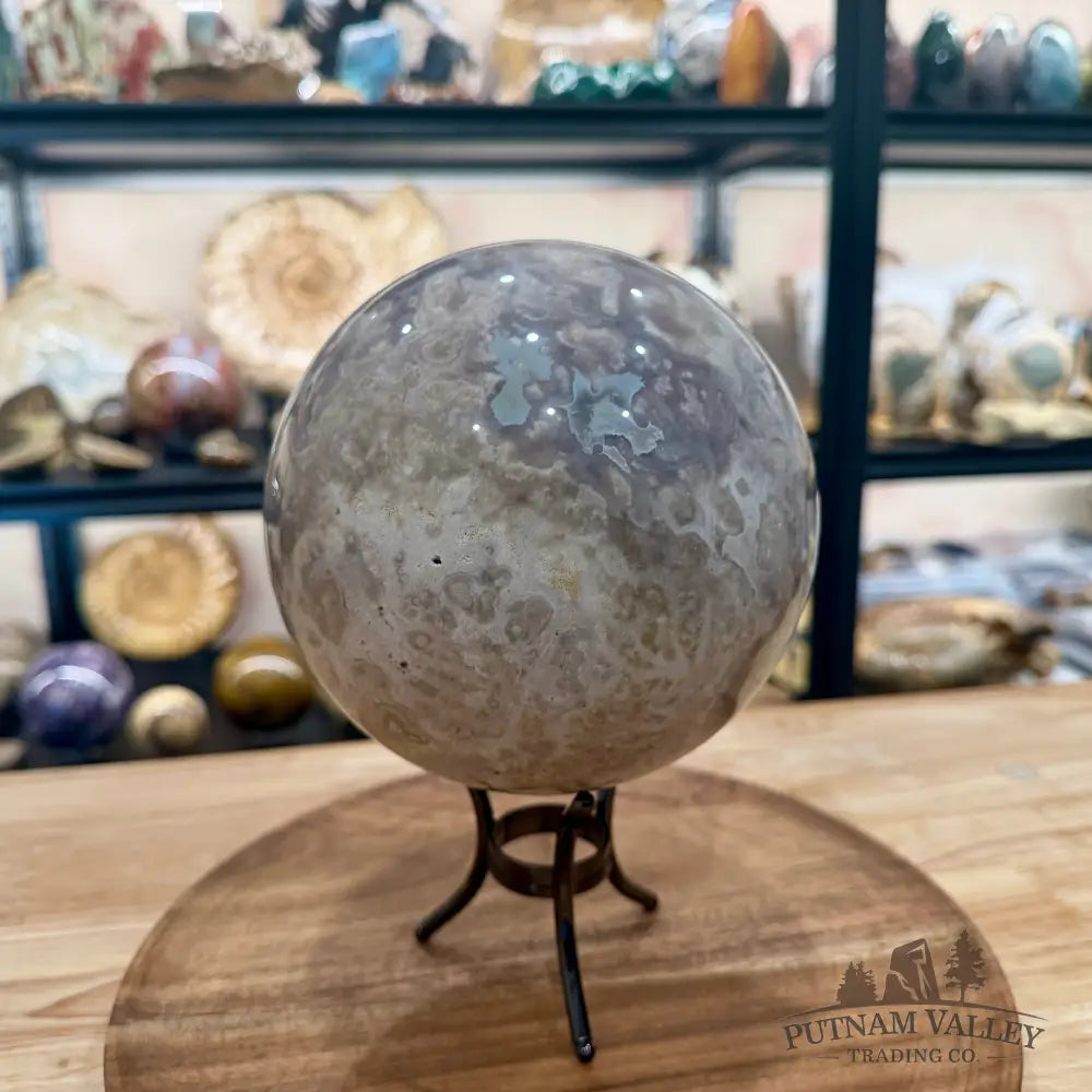 Flower Agate Sphere 6.14’’ - Sphere