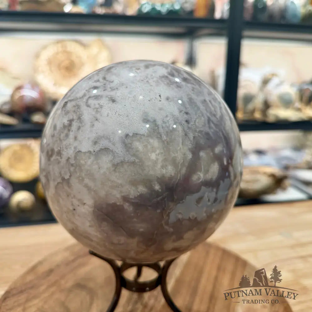 Flower Agate Sphere 6.14’’ - Sphere