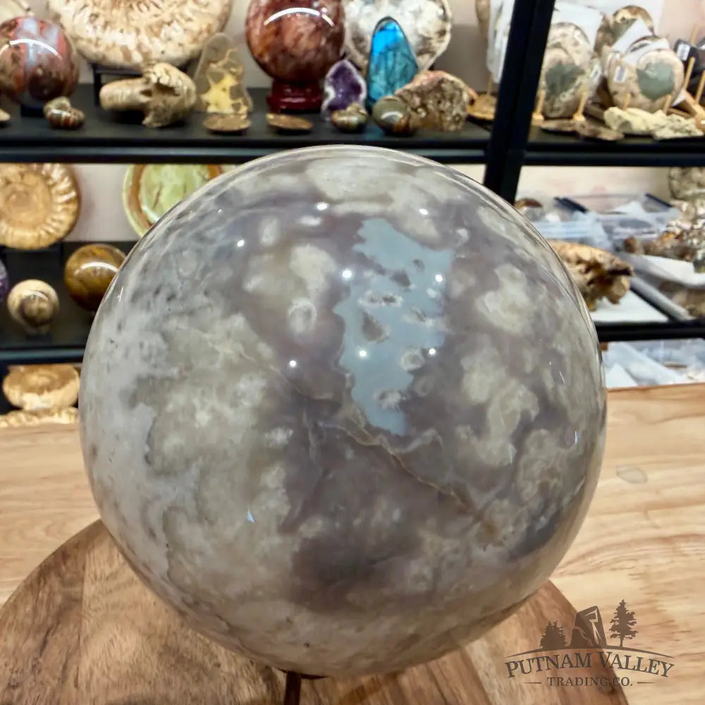 Flower Agate Sphere 6.14’’ - Sphere