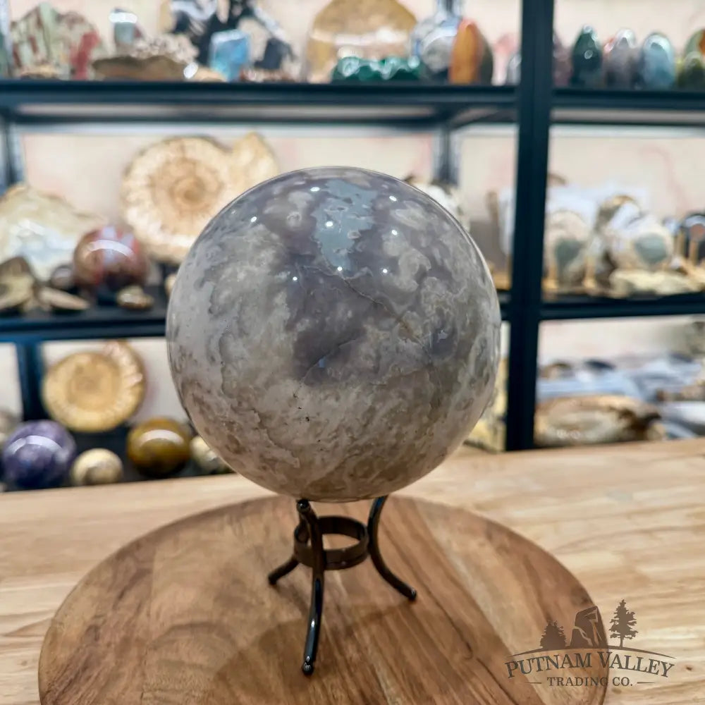 Flower Agate Sphere 6.14’’ - Sphere