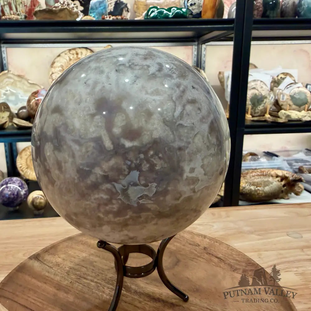 Flower Agate Sphere 6.14’’ - Sphere