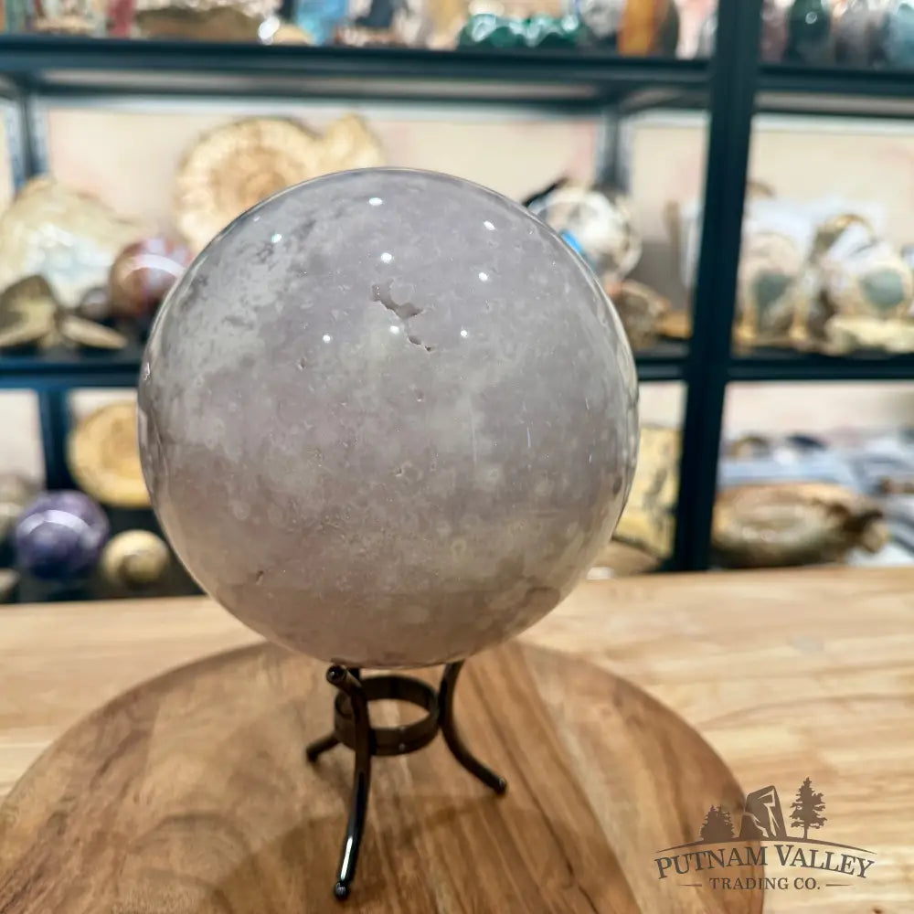 Flower Agate Sphere 6.31’’ - Sphere