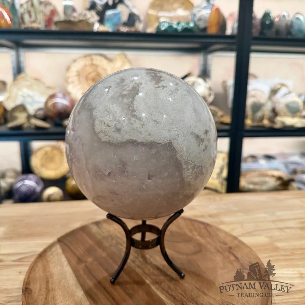 Flower Agate Sphere 6.31’’ - Sphere