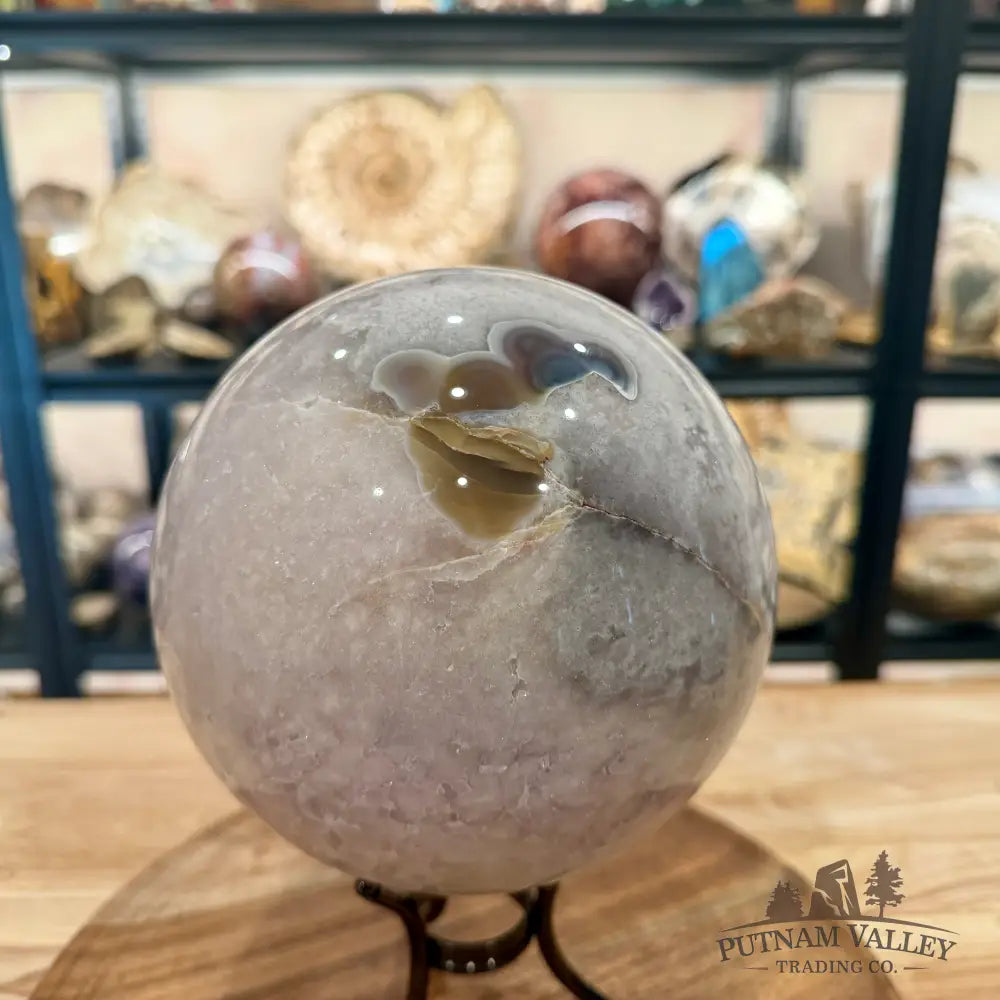 Flower Agate Sphere 6.31’’ - Sphere