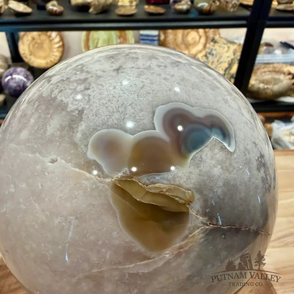 Flower Agate Sphere 6.31’’ - Sphere
