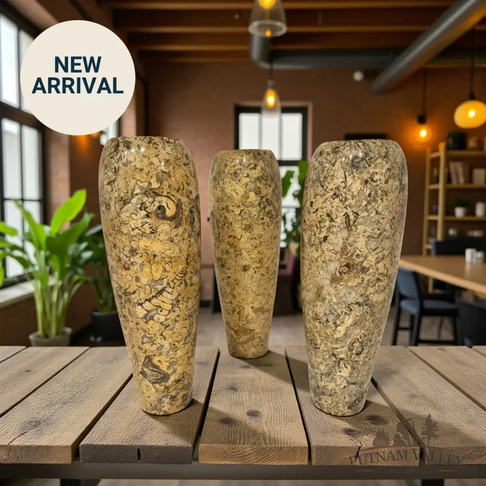 Fossil Marble Vase Vase