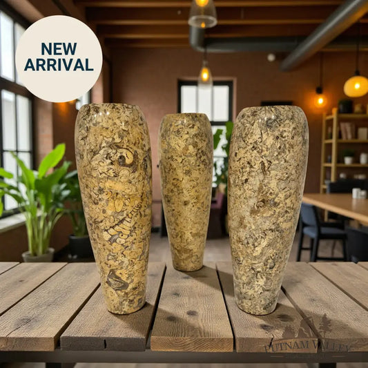 Fossil Marble Vase Vase