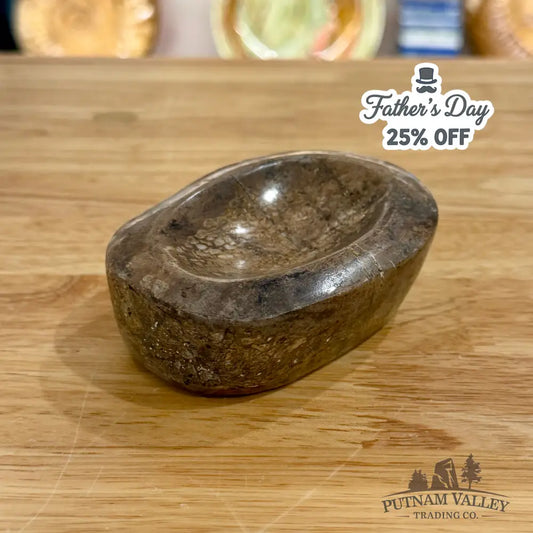 Fossilized Dinosaur Bone Bowl 3.8’’ - Fossil Bowl