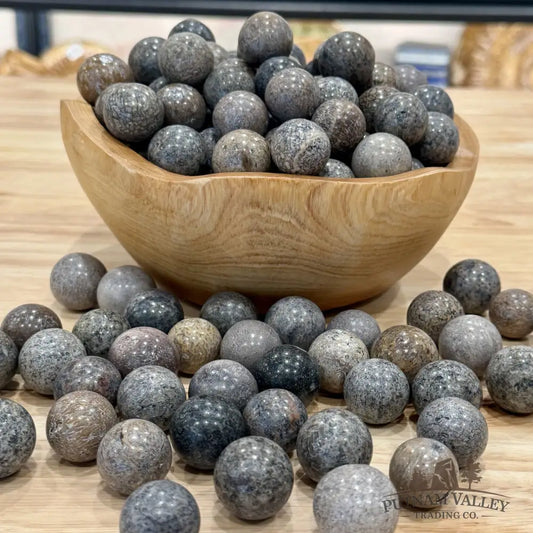 Fossilized Dinosaur Bone Marbles | In Select Sizes -.8’’ -.9’’ - Fossil Sphere