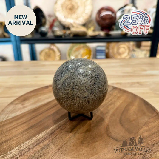 Fossilized Dinosaur Bone Sphere 3.5’’ - Fossil Sphere