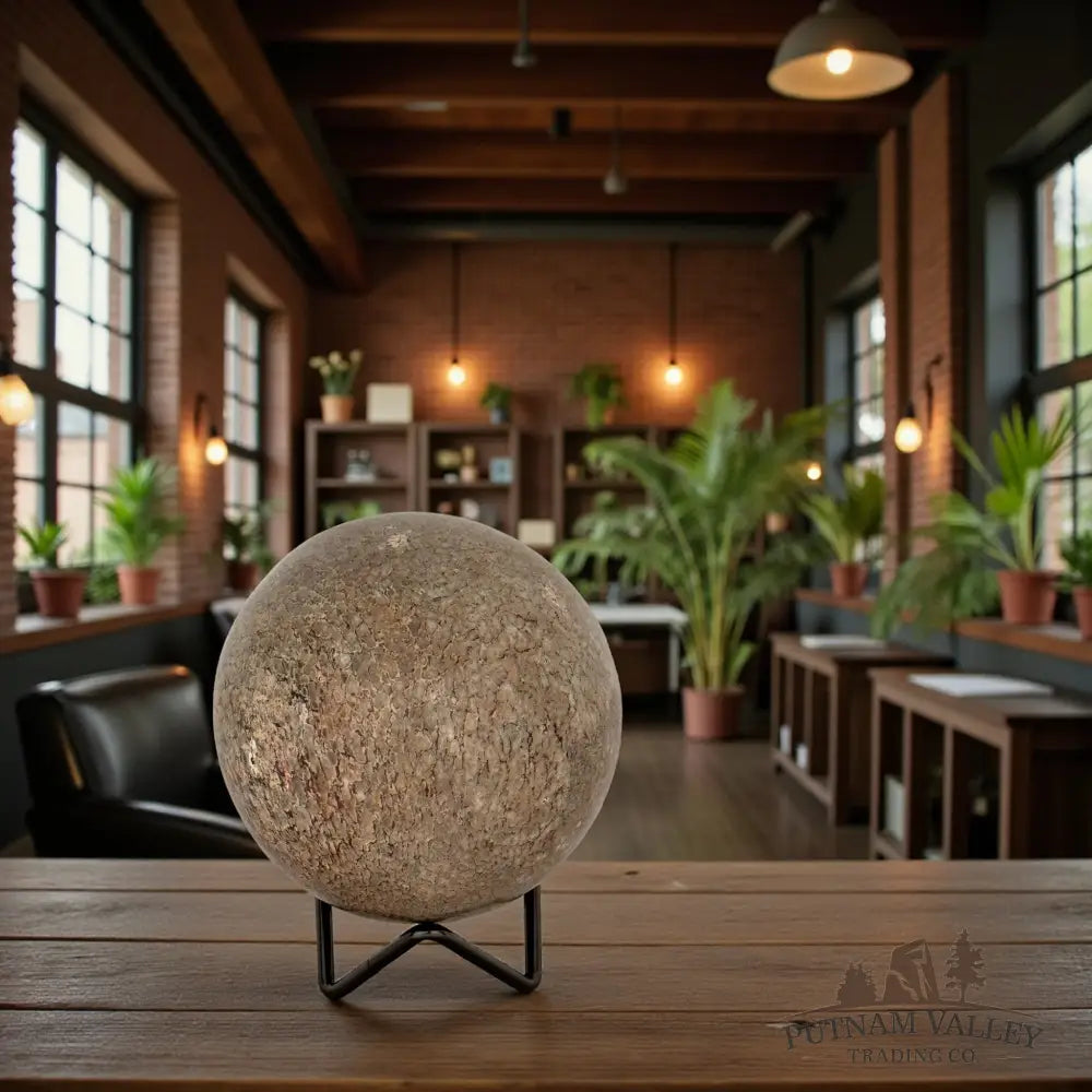 Fossilized Dinosaur Bone Sphere 3.7’’ Fossil Sphere