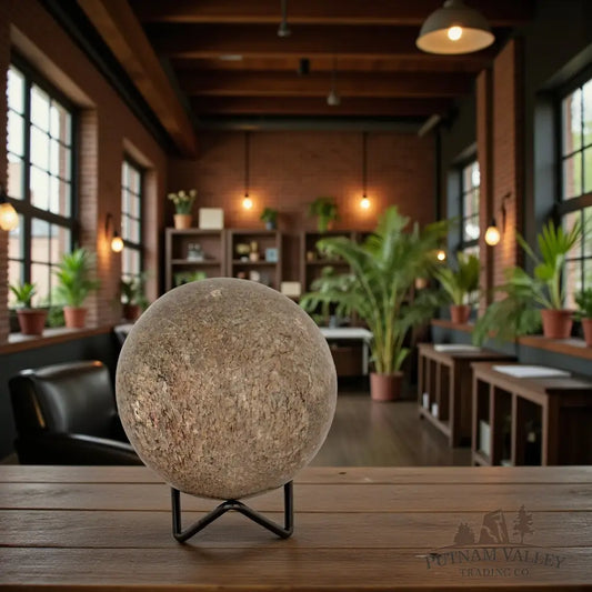 Fossilized Dinosaur Bone Sphere 3.7’’ Fossil Sphere