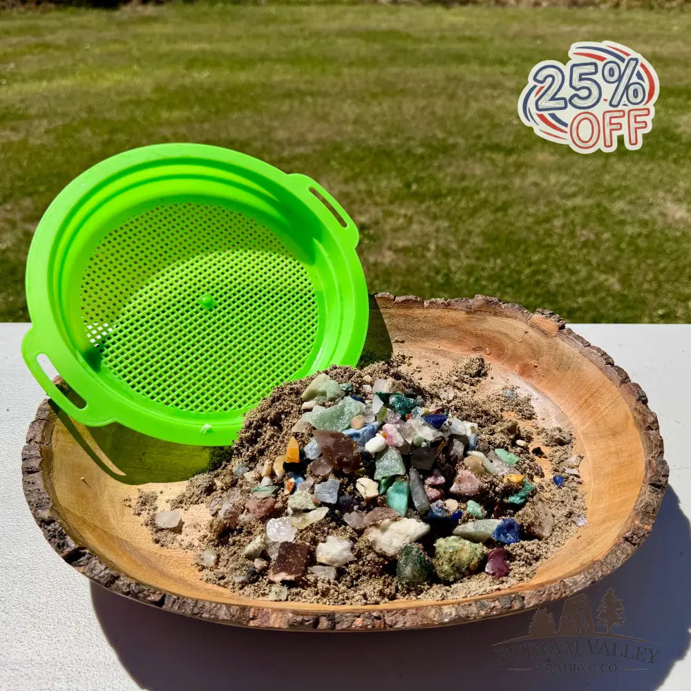 Gemstone Treasure Sand Bag + Sifter - Treasure Bag