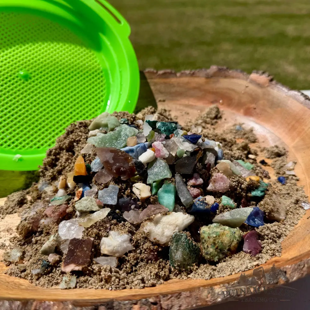 Gemstone Treasure Sand Bag + Sifter - Treasure Bag