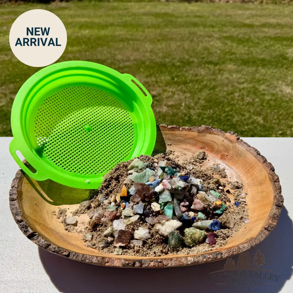 Gemstone Treasure Sand Bag + Sifter - Treasure Bag