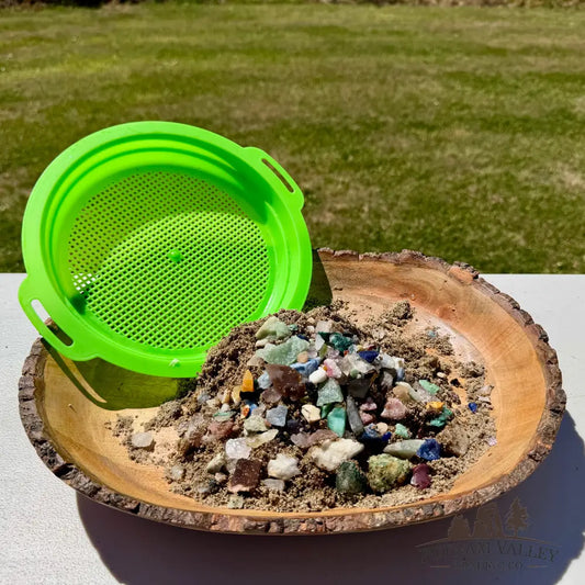 Gemstone Treasure Sand Bag + Sifter - Treasure Bag