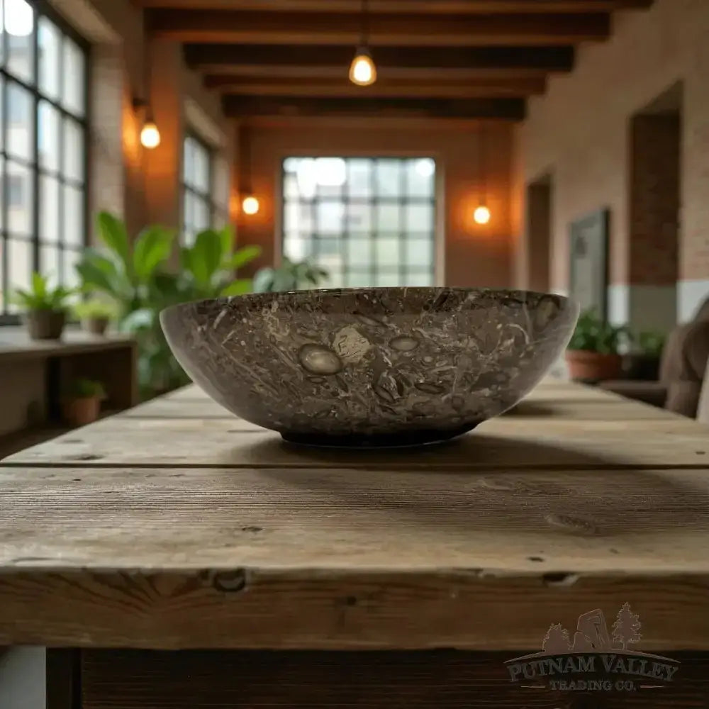 Genuine Fossil Marble Bowl 10" - Putnam Valley Trading Co.