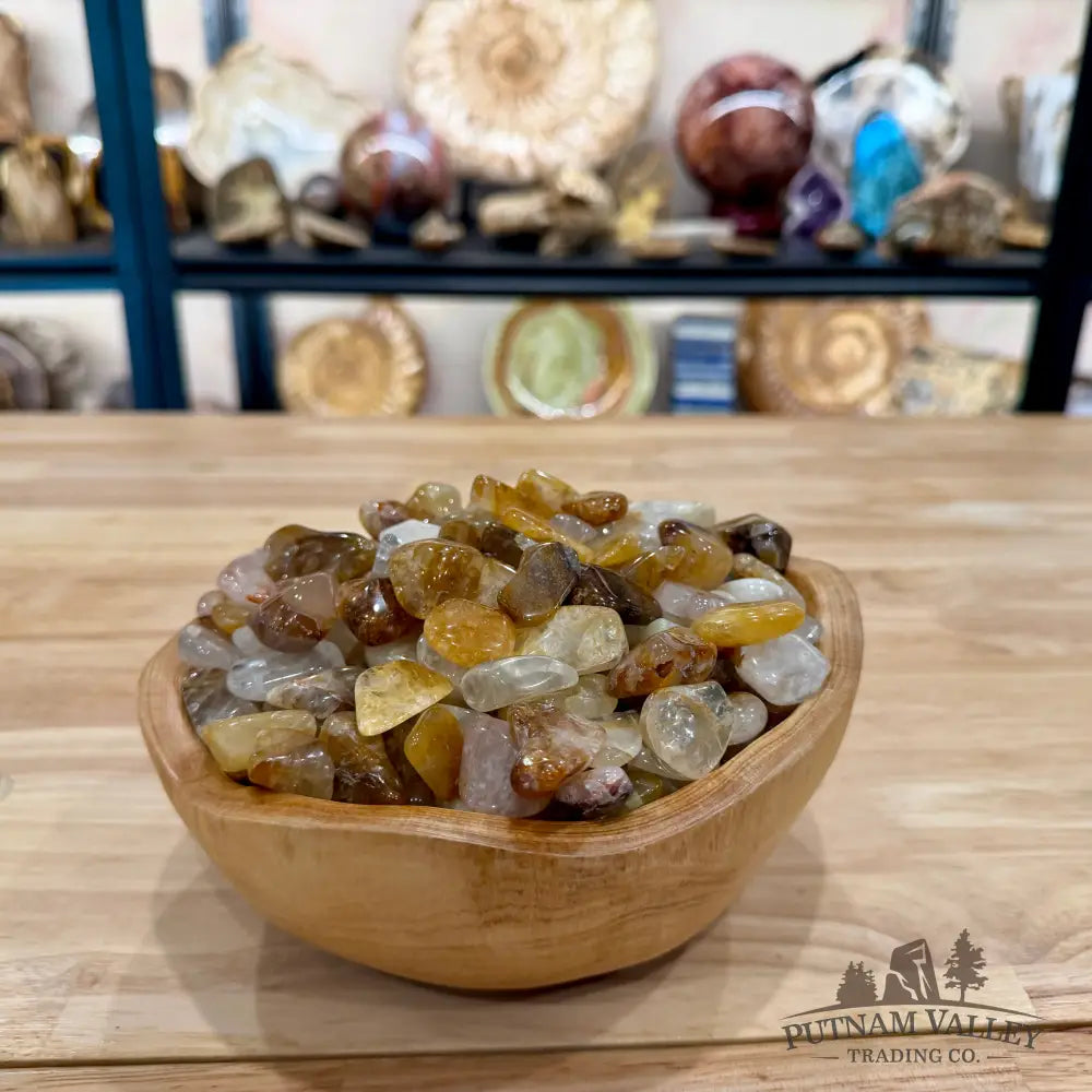 Tumbled Golden Healer Quartz (½ lb) - Tumbled Stone