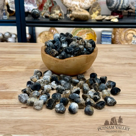 Gray Dendritic Agate Tumbles (½ lb) - Tumbled Stone