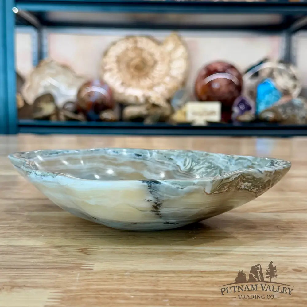 Gray Mexican Onyx Bowl 8.2’’ - Bowl