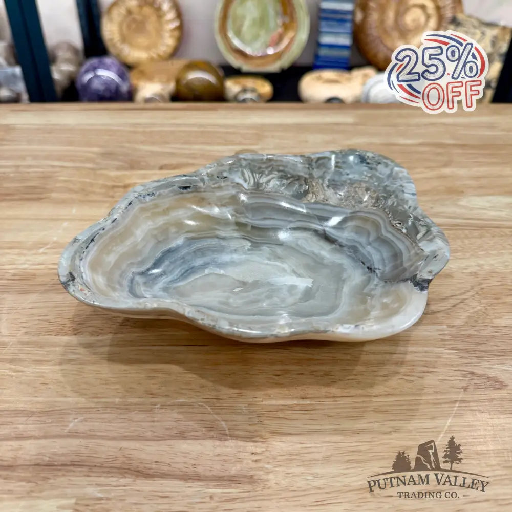 Gray Mexican Onyx Bowl 8.2’’ - Bowl